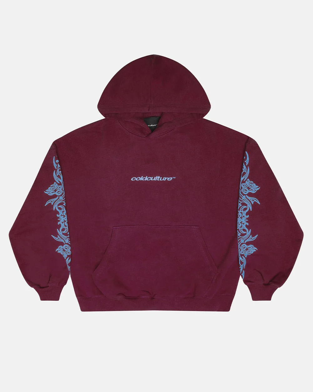 TRIBAL HOODIE BURGUNDY
