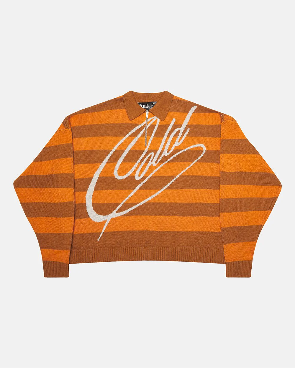 COLD BRICK POLO KNIT ORANGE