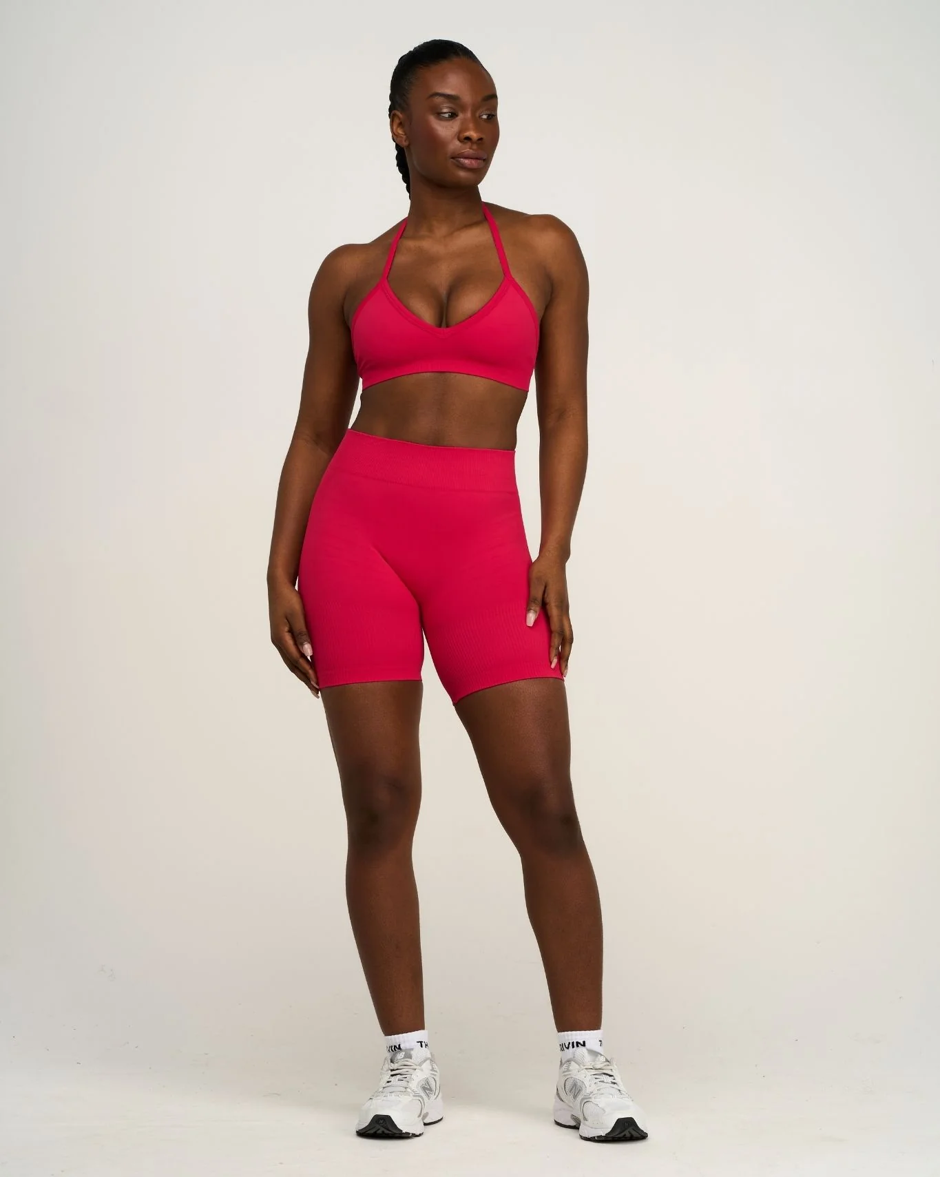 Elevate™ Sculpting Seamless Adjustable Halter Bra | Strawberry