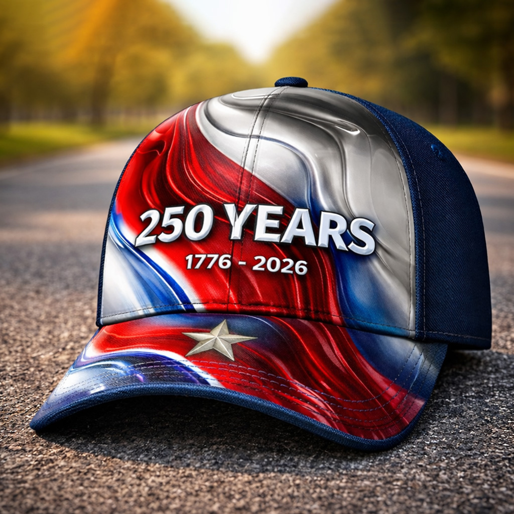 US 250th Anniversary Art Print Casual Hat
