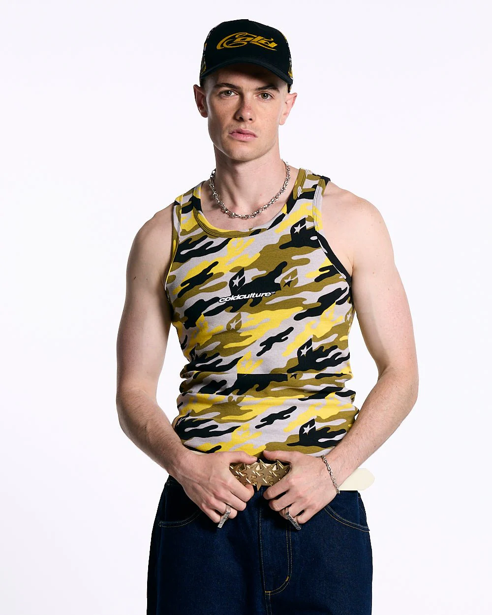 CAMO TANK TEE YELLOW