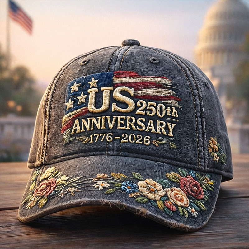 US 250th Anniversary Printed Casual Hat