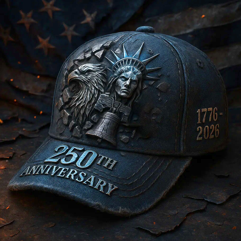 US 250th Anniversary Printed Casual Hat