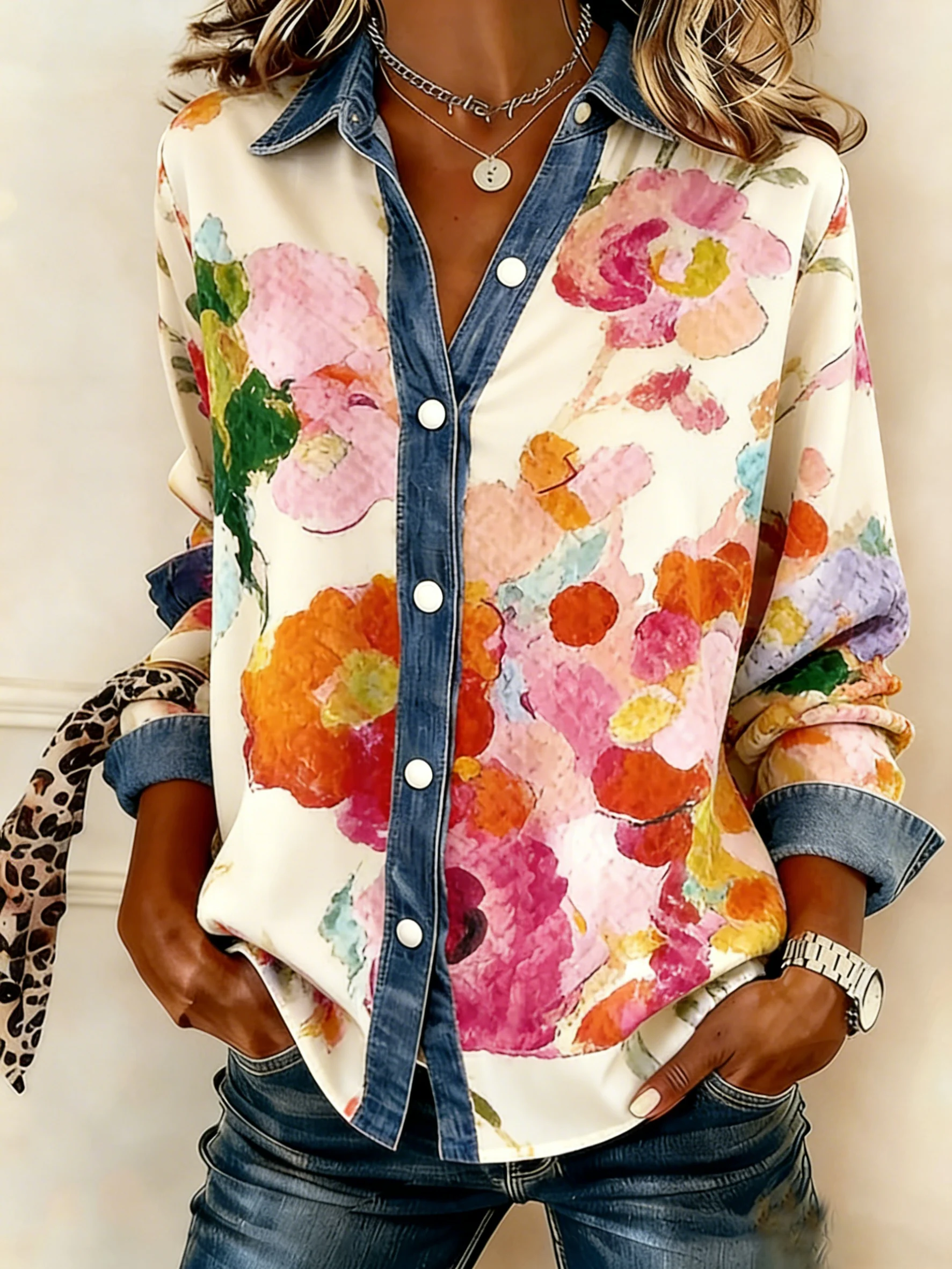 Women's Retro Floral Print Top-Fast Shipping