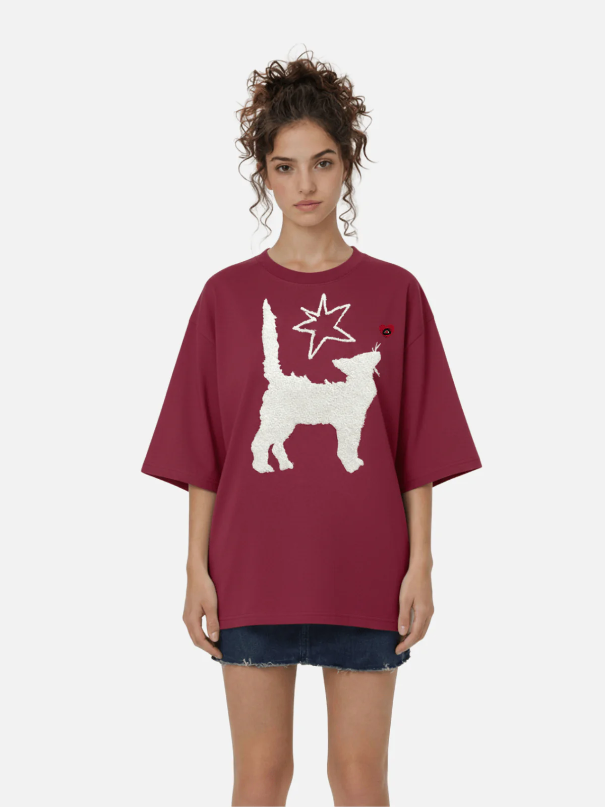 Aelfric Eden Fuzzy Cat Star Tee