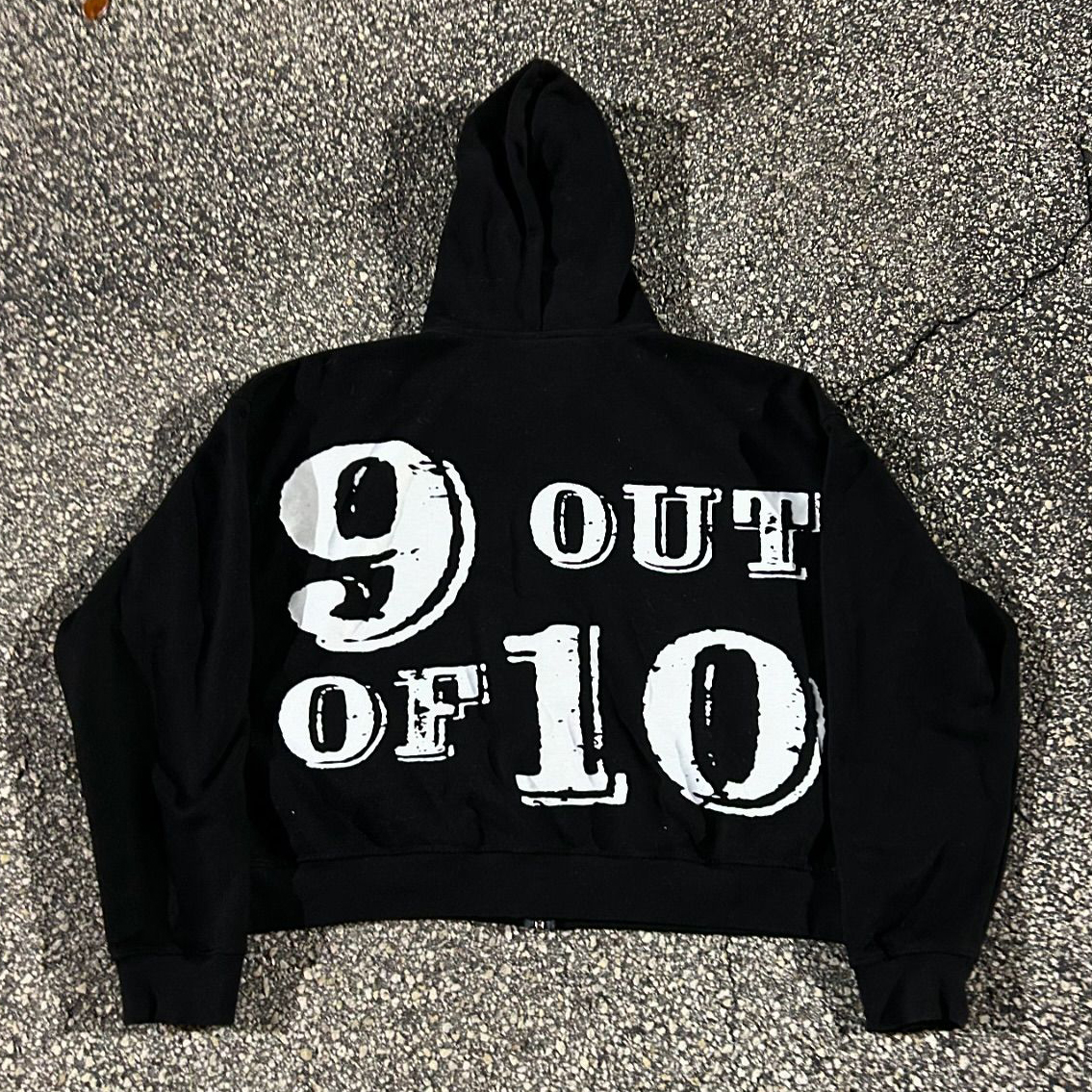 Not Perfect 9 Out Of 10 Print Long Sleeve Zipper Hoodies