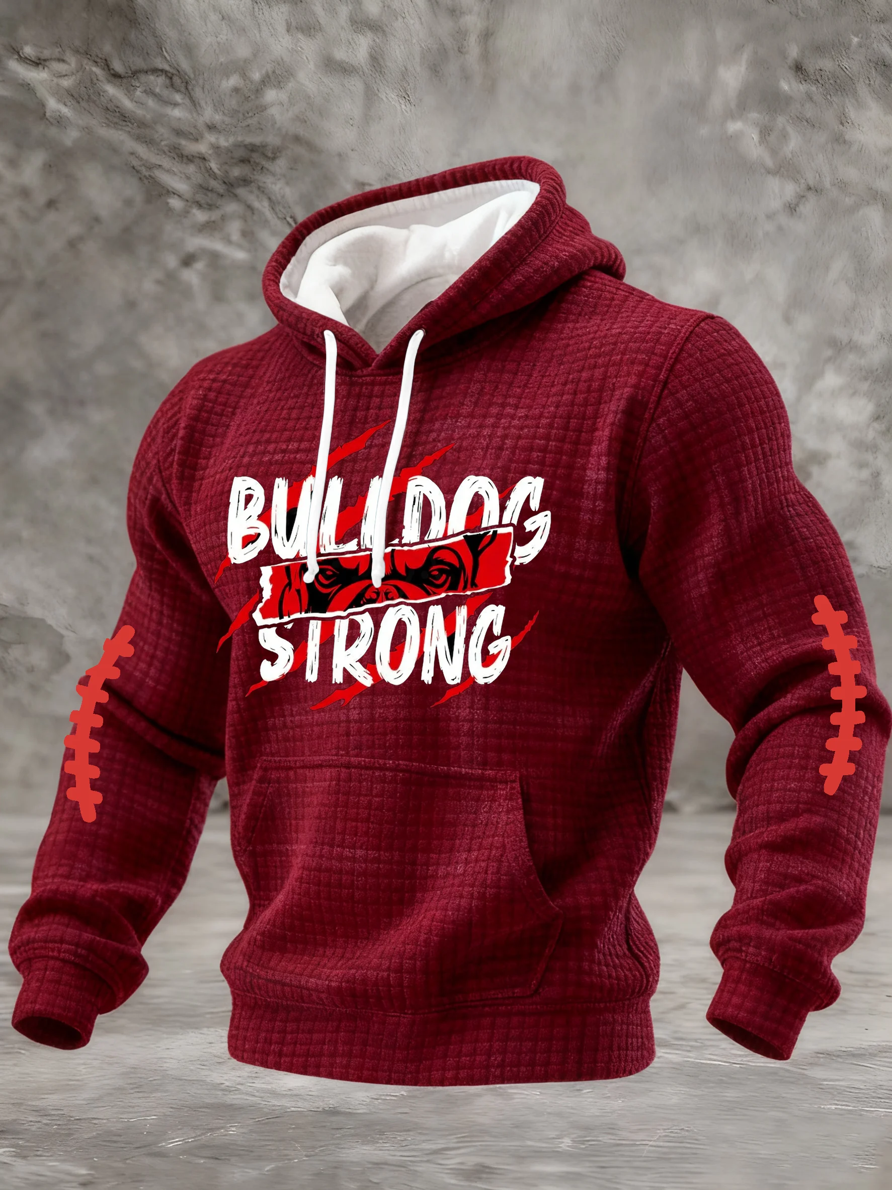 Men's Casual Rugby Print Sweatshirt