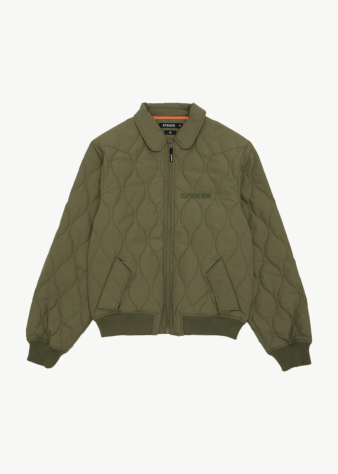 AFENDS Mens Mellross - Bomber Jacket - Military