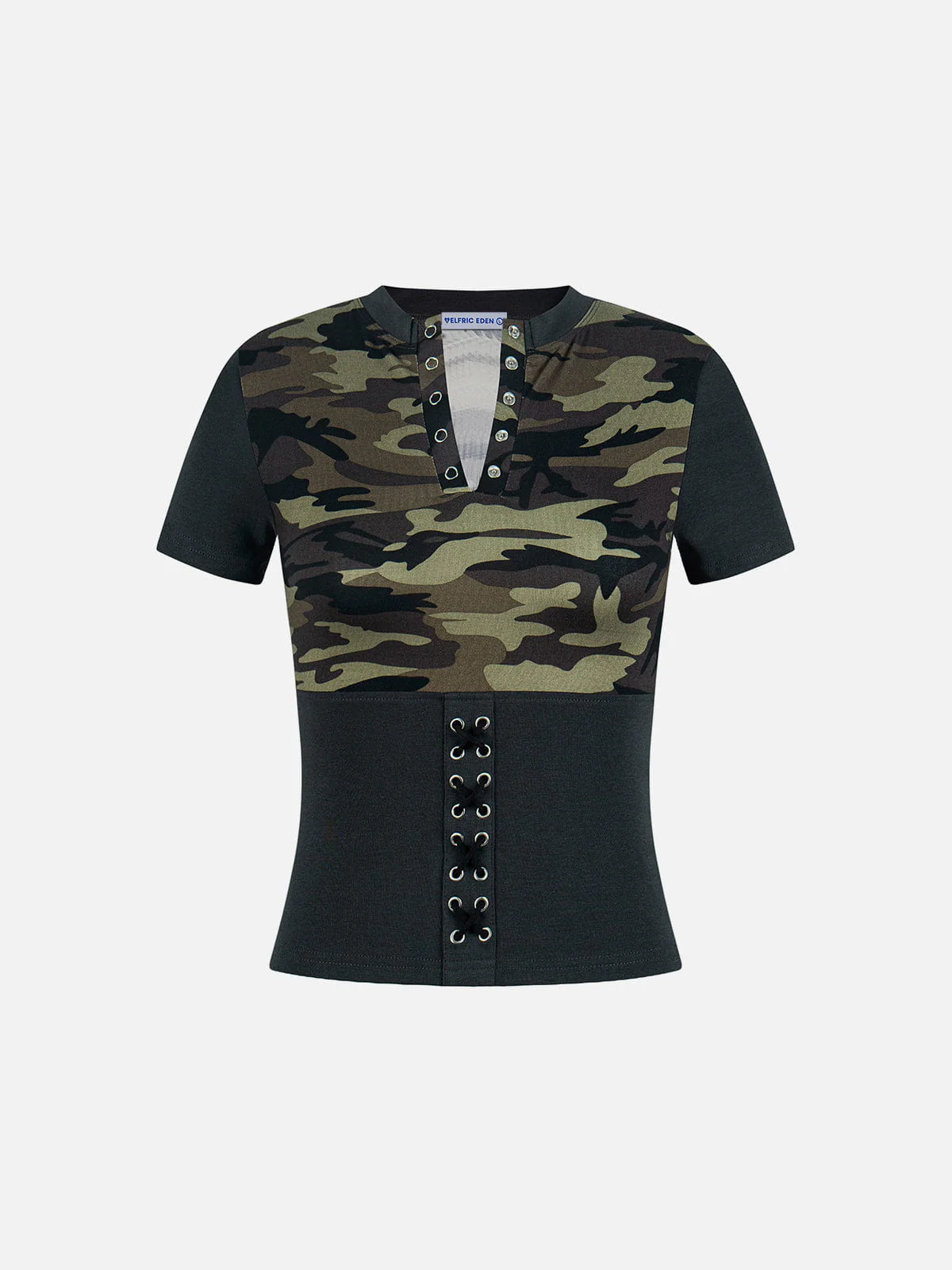 Aelfric Eden Lace-Up Panel Baby Tee