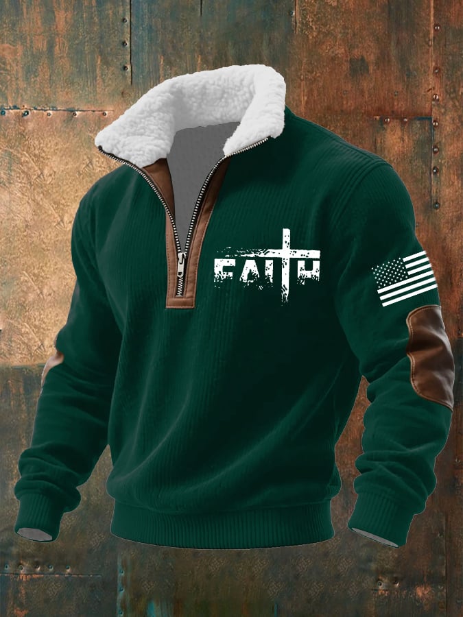 Men's Faith Textured Sweatshirt