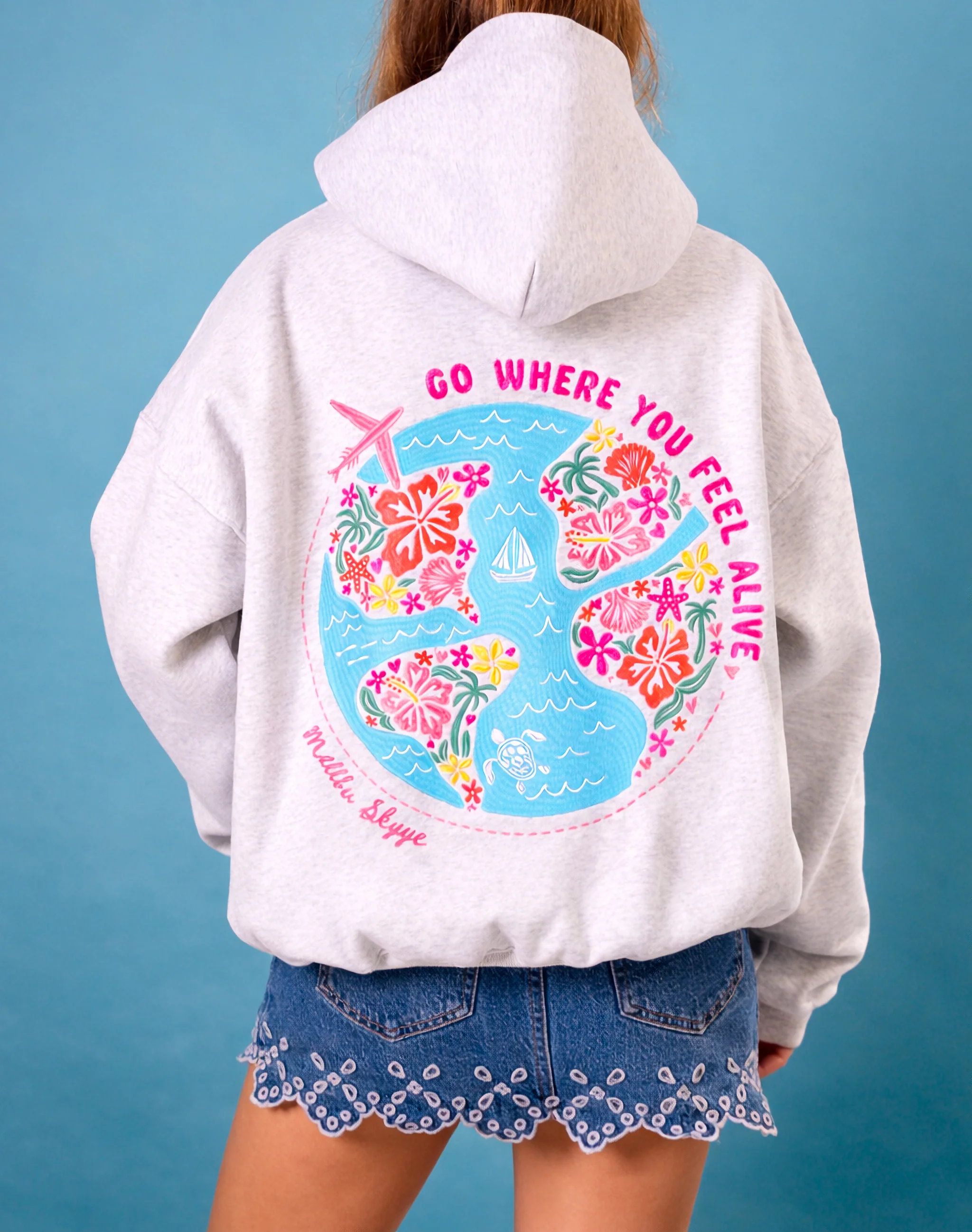 Feel Alive Hoodie - Heather Grey