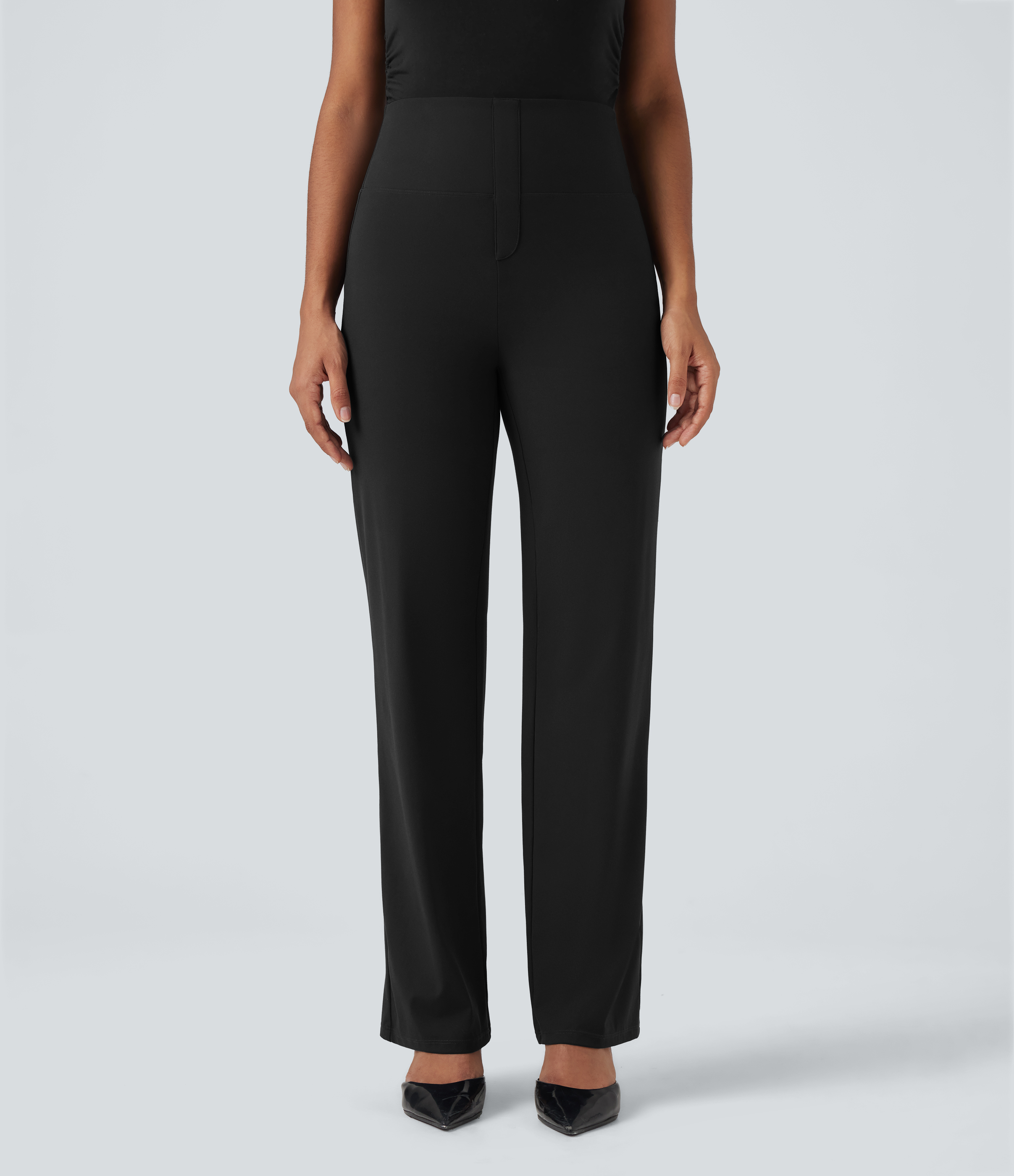 Halara UltraSculpt™ High Waisted Tummy Control Straight Leg Work Pants with Pockets
