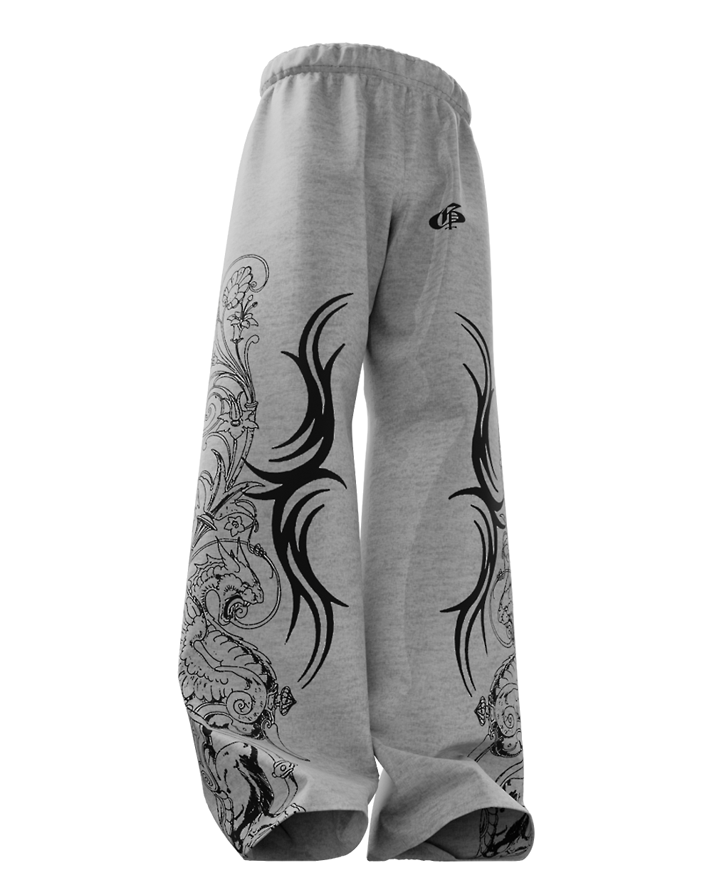 Rygor Melange Unisex Straight Fit Baggy Pants