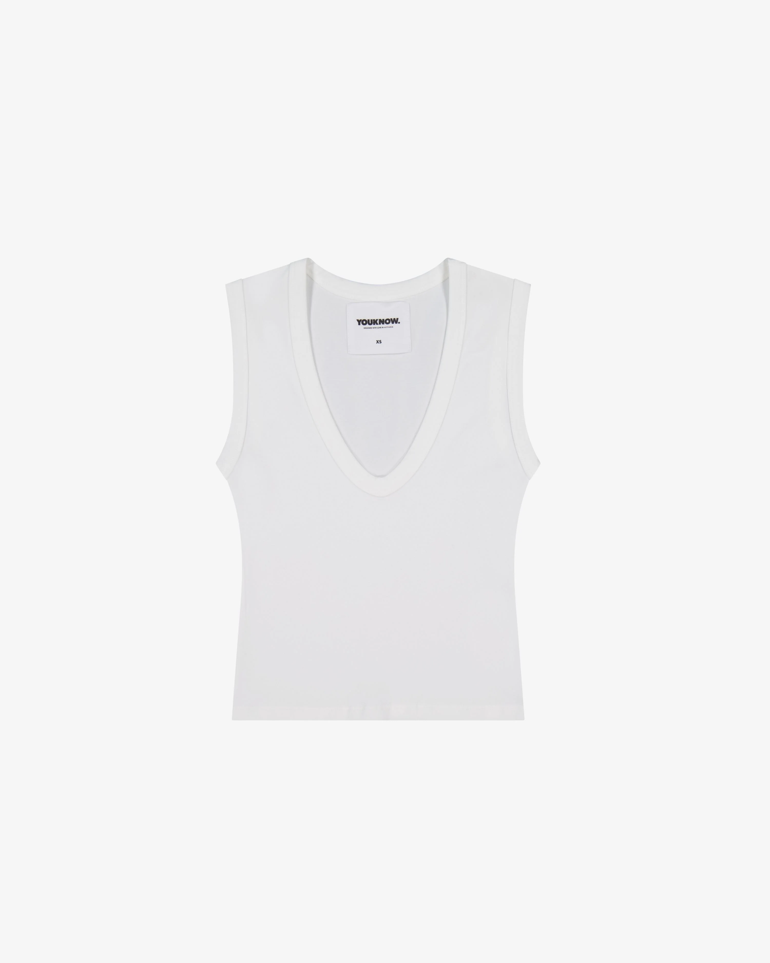 Nothing Deep V Tank | Cloud White