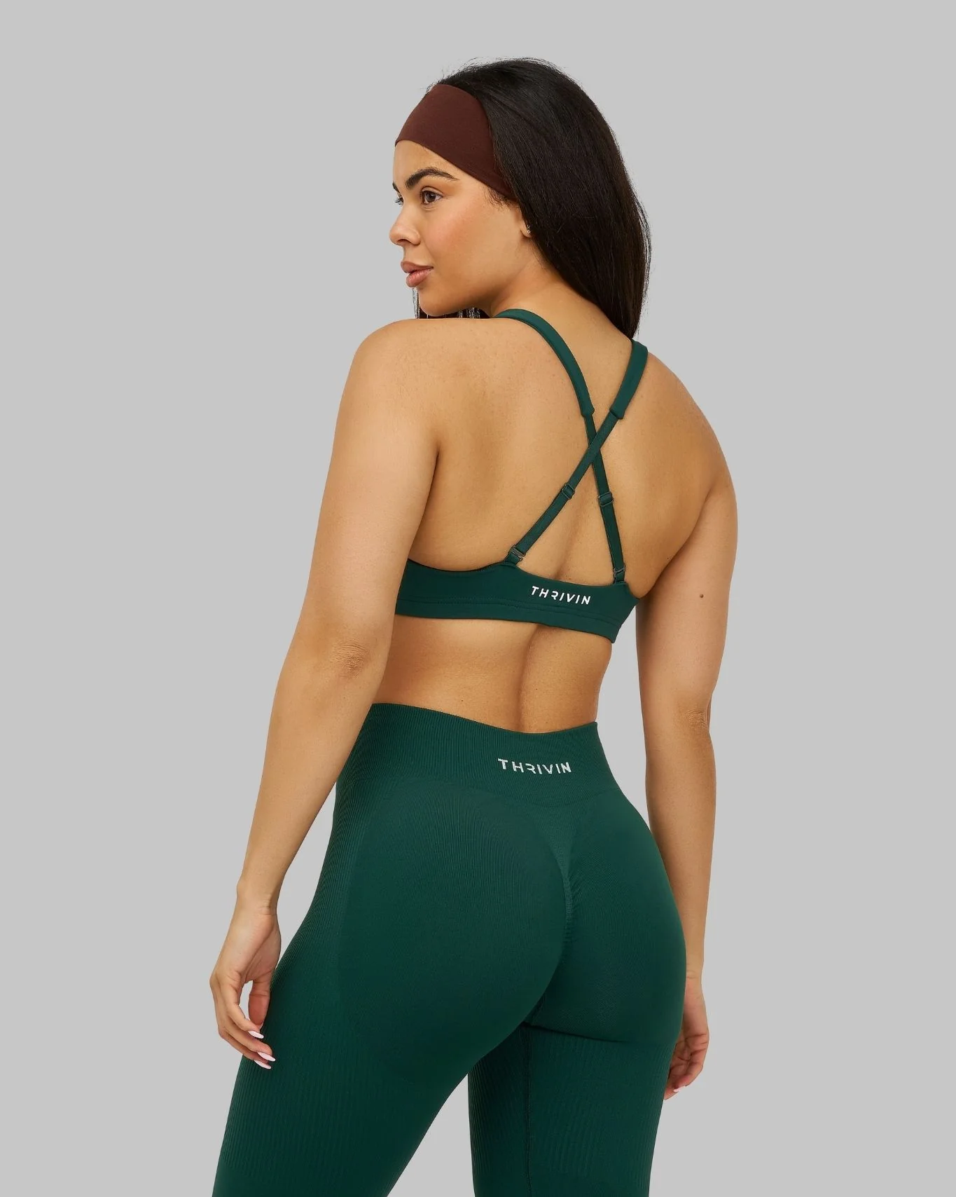 Elevate™ Sculpting Medium Impact Multiway Bra | Pine Green