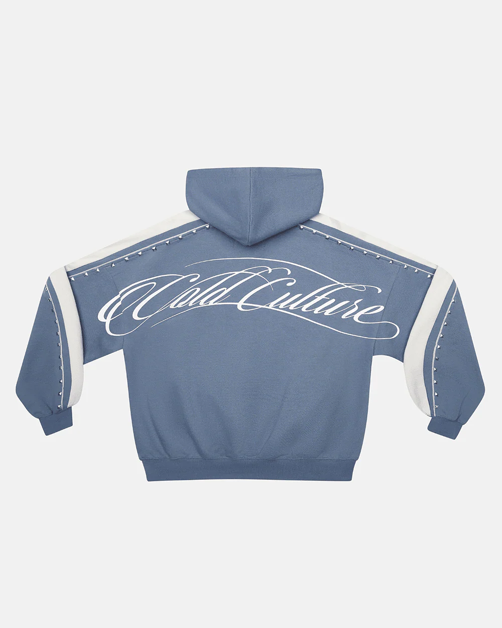 SCRIPT STUDS HOODIE BLUE