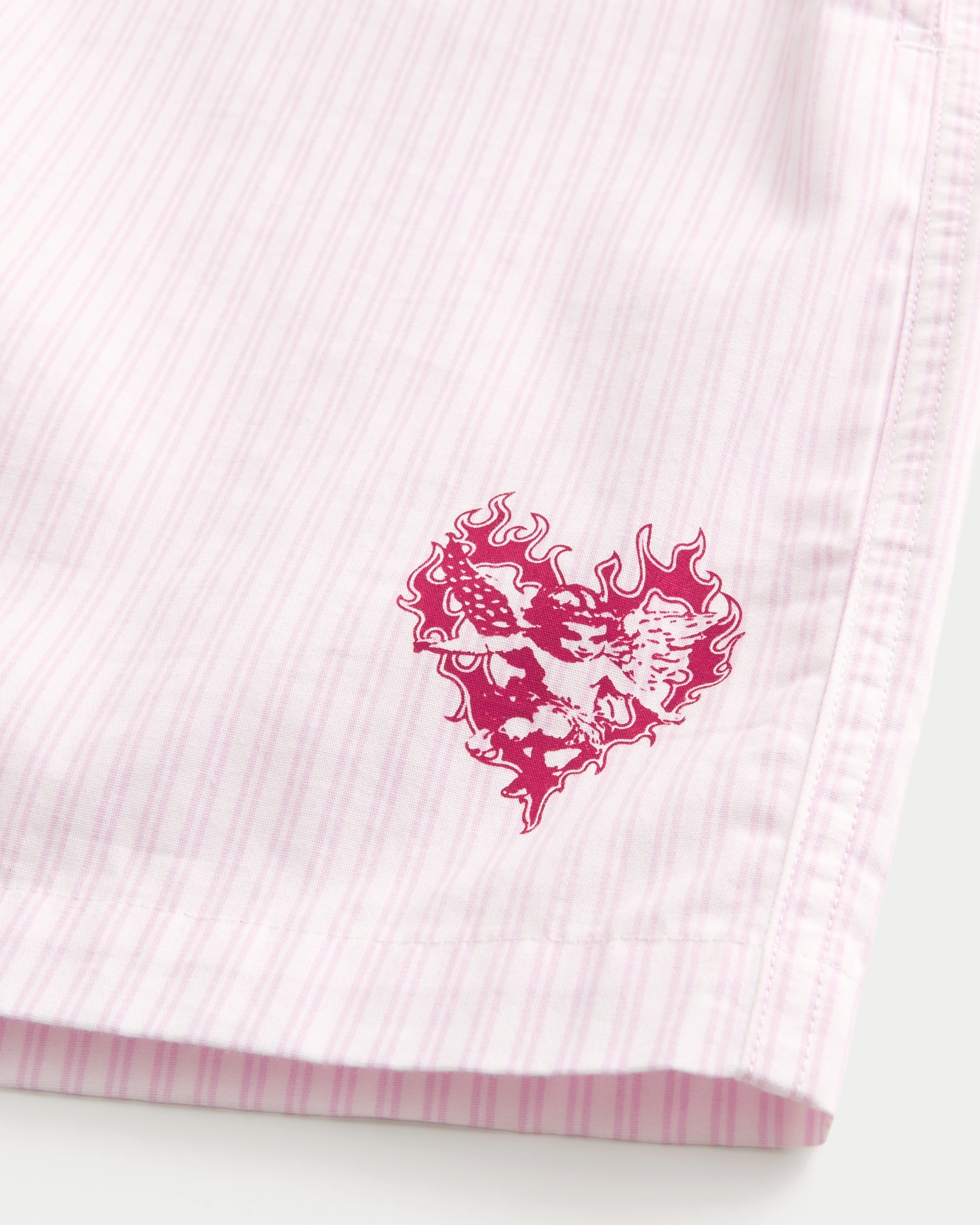 Cotton Heart Graphic Boxer Shorts