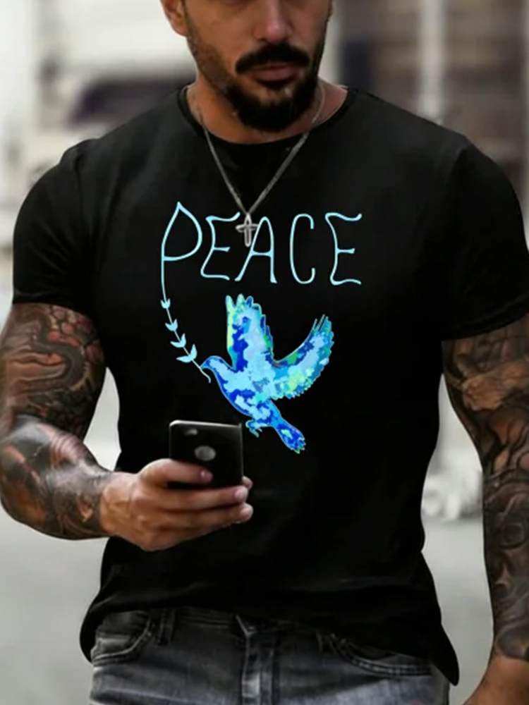 Peace Dove Art Print Short Sleeve