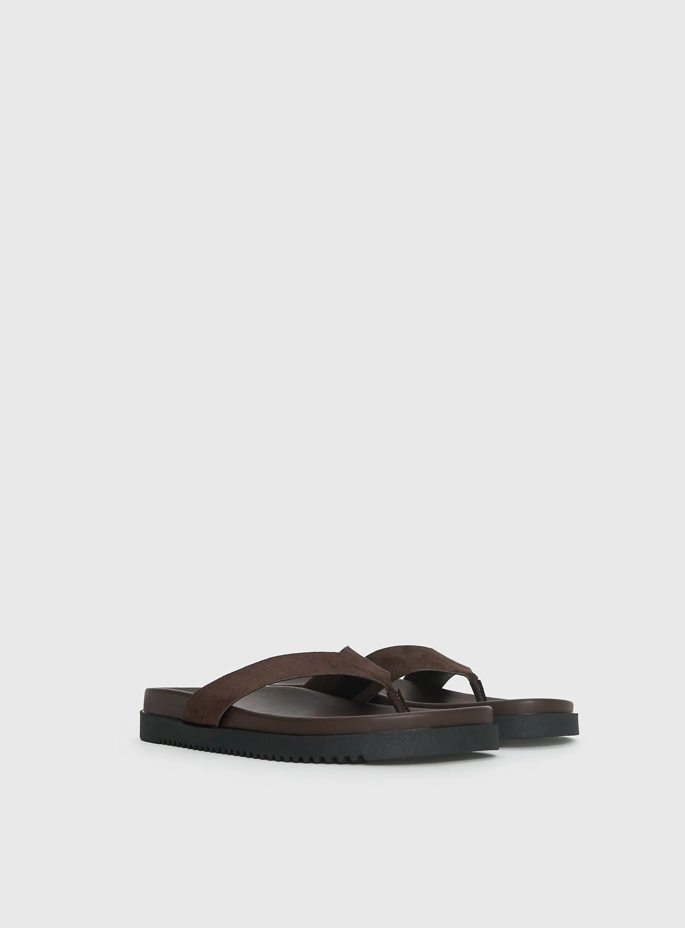 Billini Aila Sandals Dark Cacao Faux Suede