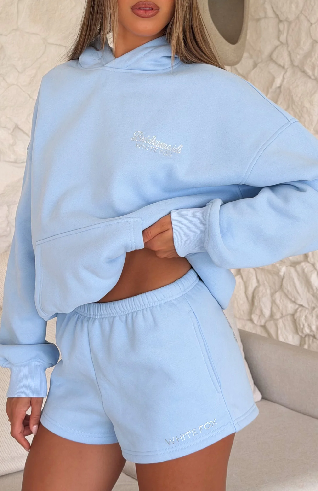 Bridal Party Lounge Shorts Light Blue