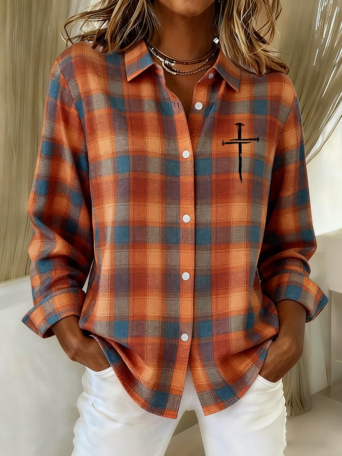 Women's Casual Retro Faith Shirt