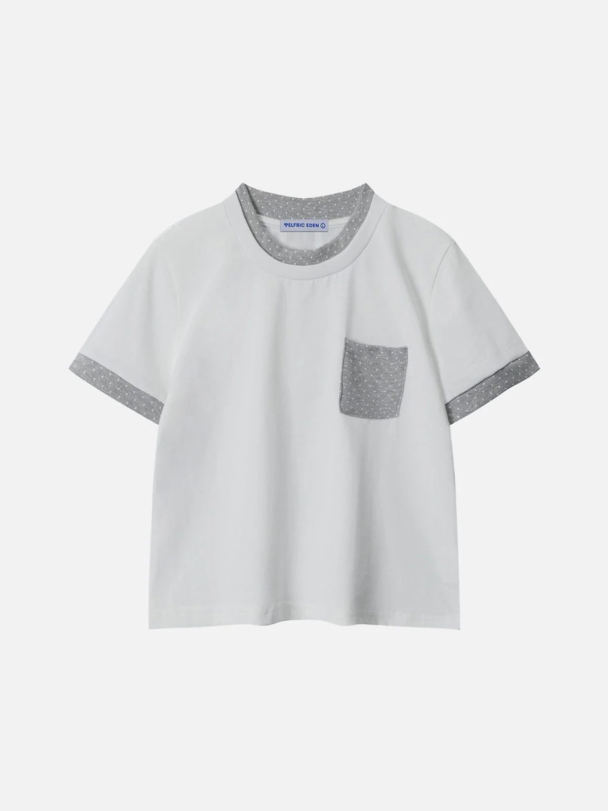 Aelfric Eden Polka Dot Contrast Pocket Tee