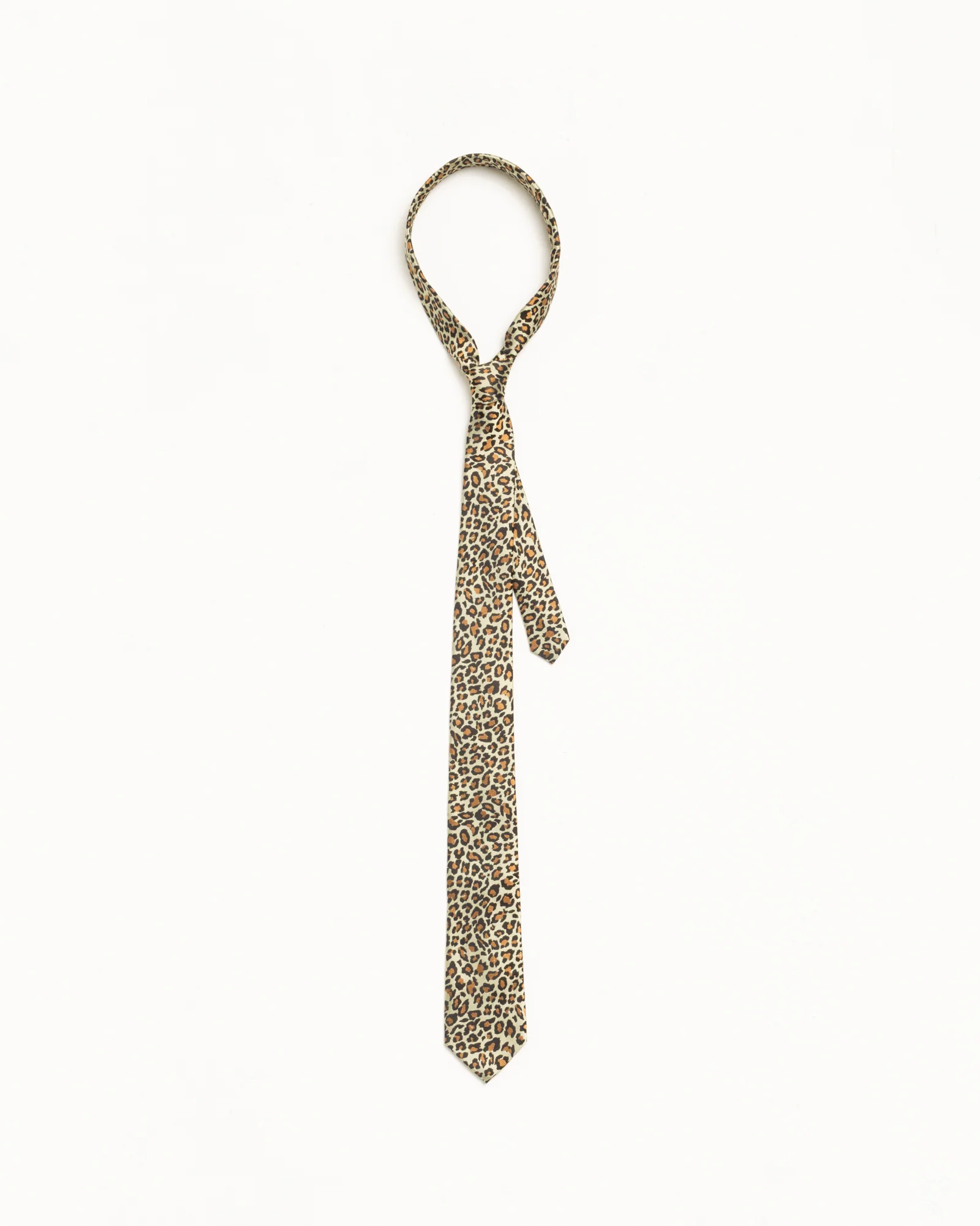 JACQUARD LEOPARD TIE