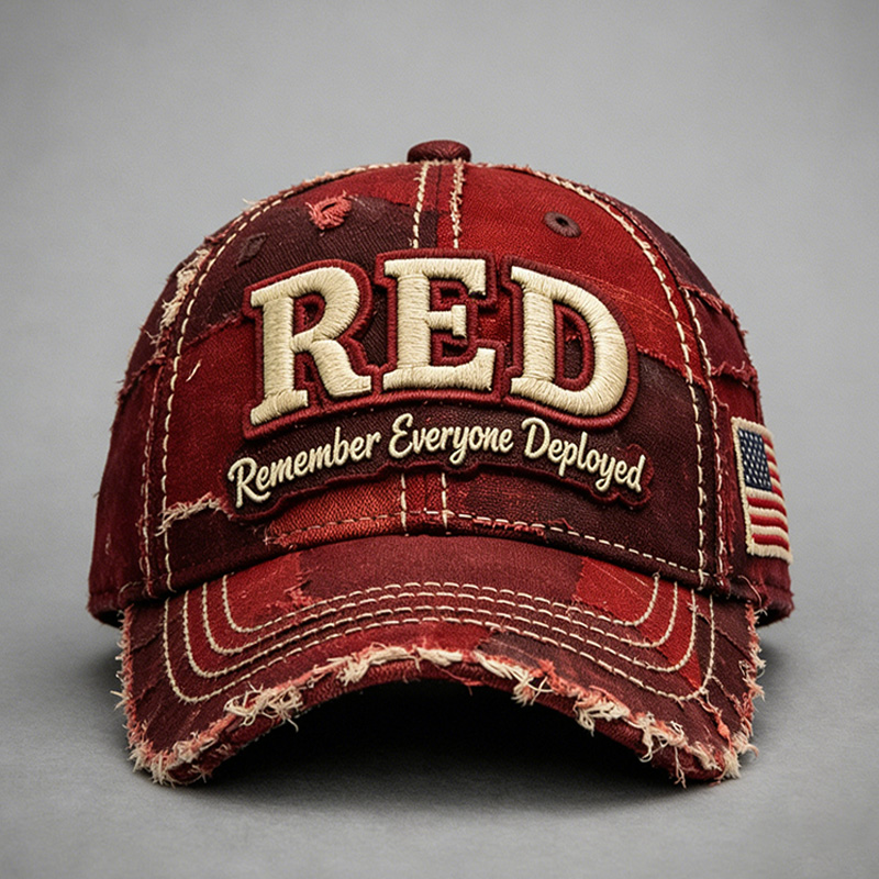 Red Friday Printed Casual Hat