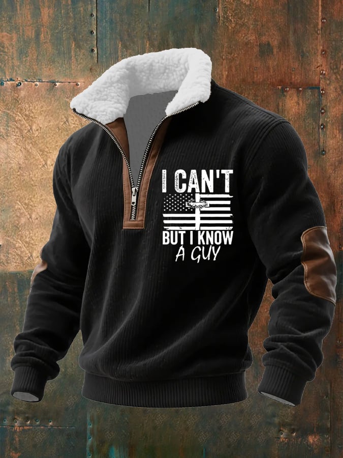 Men's Faith “I CAN'T BUT I KNOW A GUY”Textured Sweatshirt