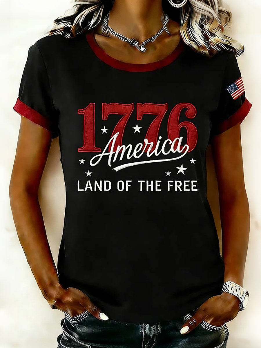 Women's 1776 1776-2026Land of the Free T-Shirts