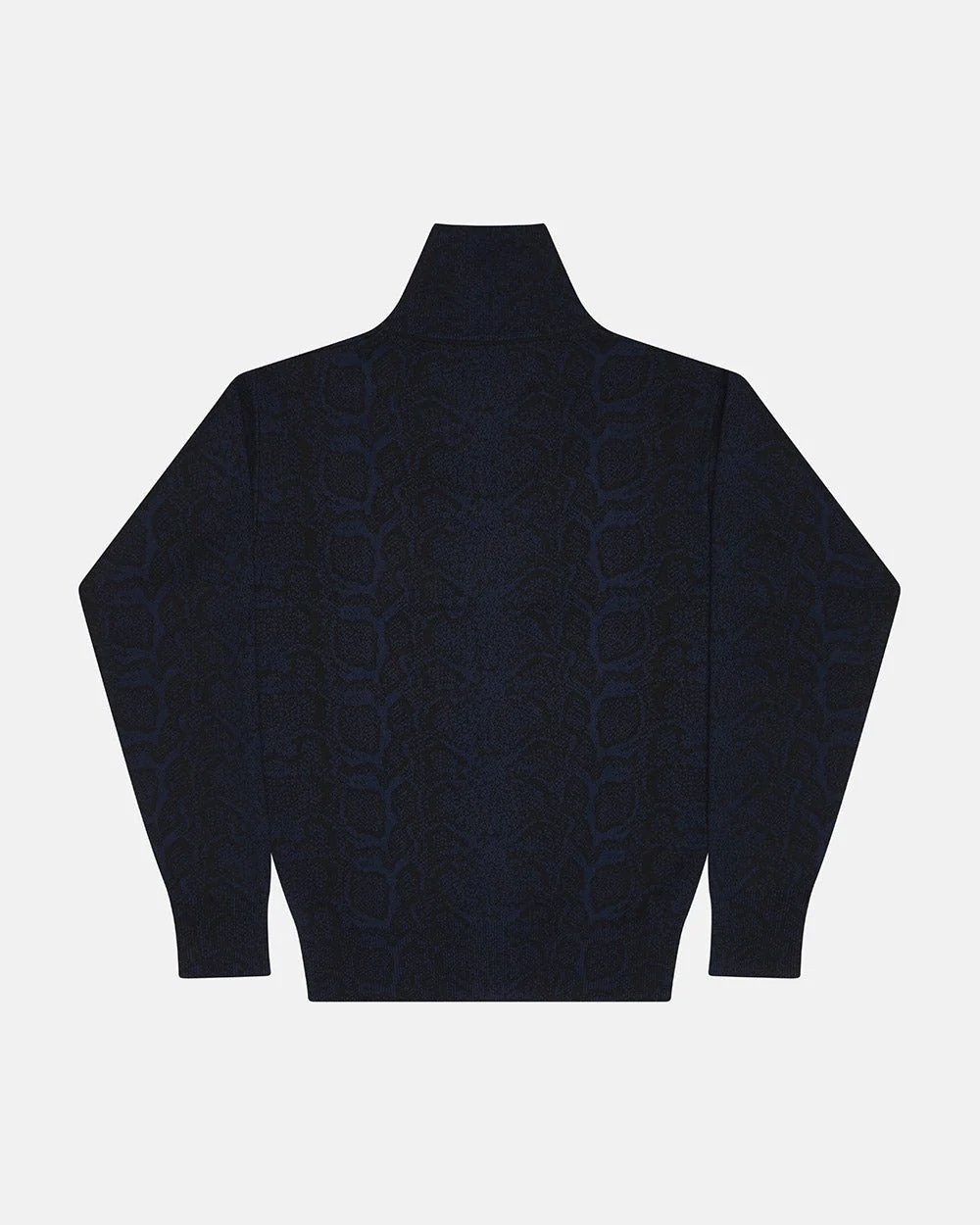 SNAKE ZIP KNIT DARK BLUE