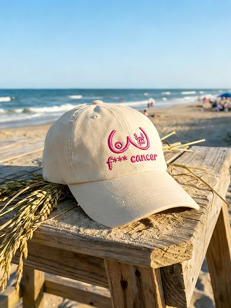 Breast Cancer Awareness F*** Cancer Comfy Baseball Cap