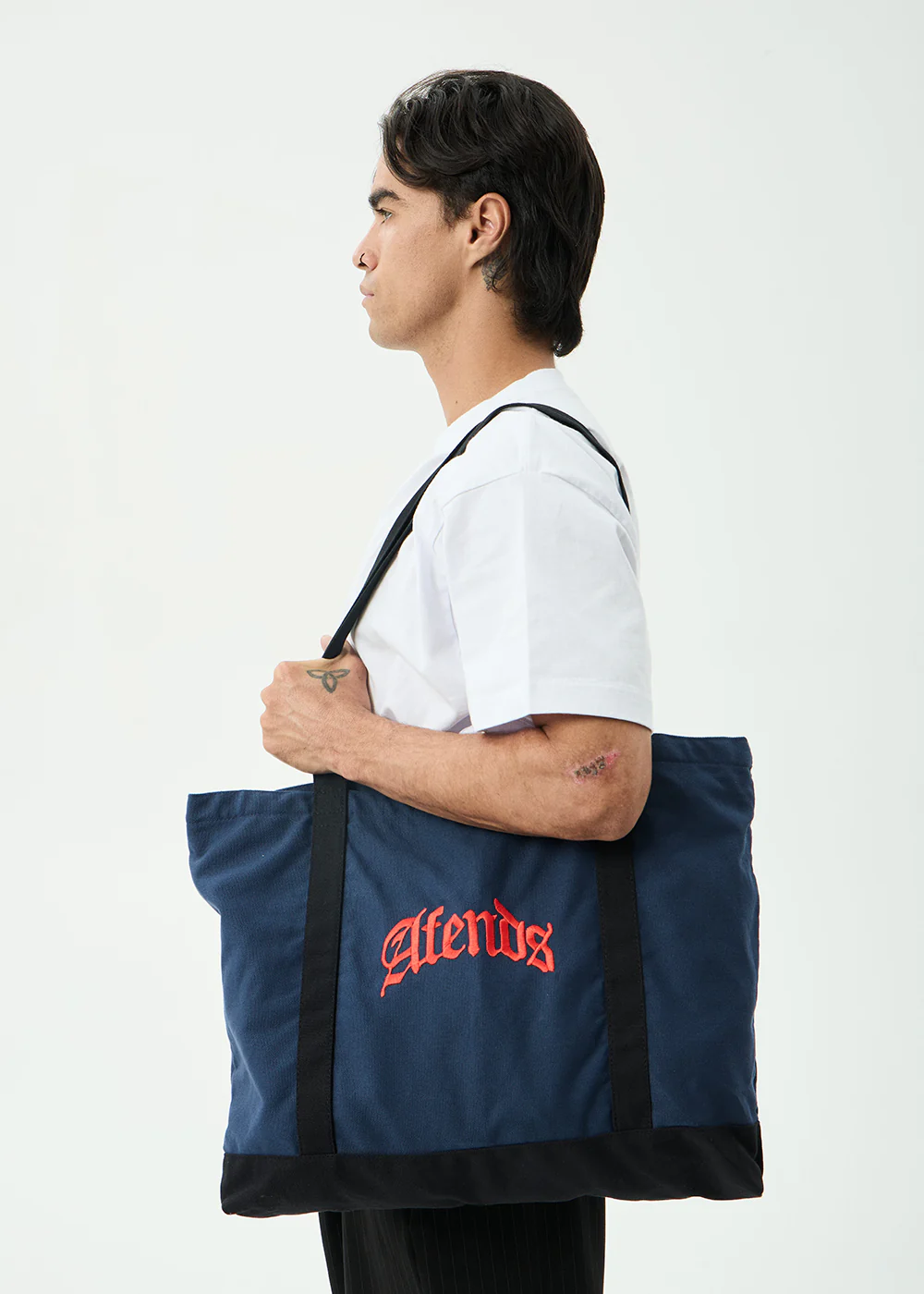 AFENDS Mens Hq - Tote Bag - Navy