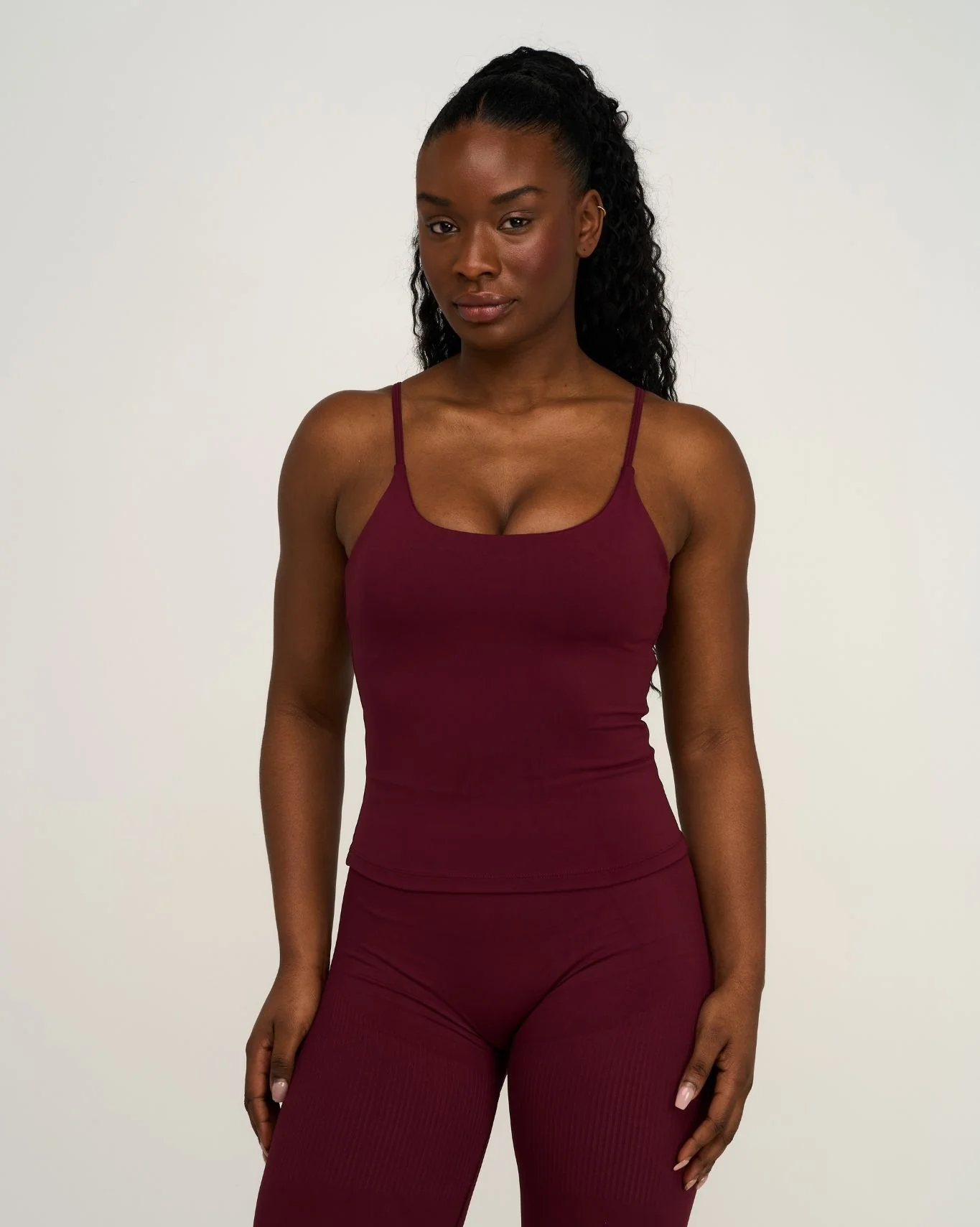 Elevate™ Sculpting Seamless Scoop Neck Cami | Merlot