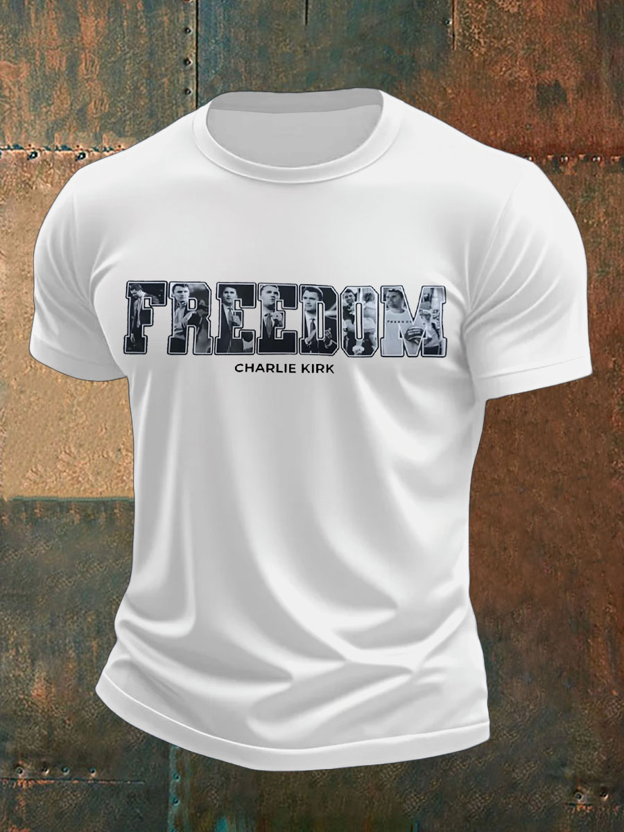 Men's Freedom Printed T-shirt