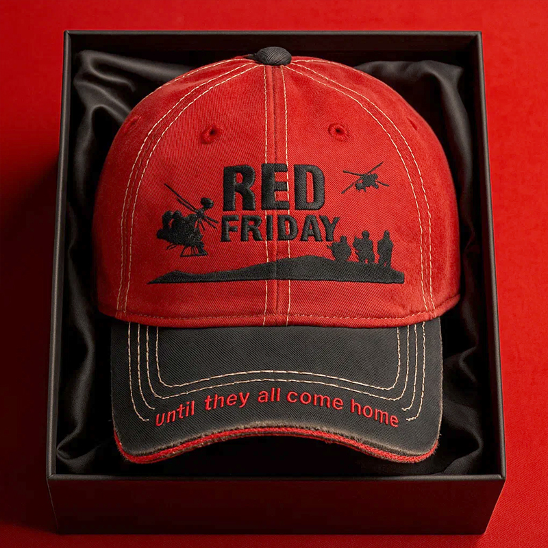 Red Friday Printed Casual Hat