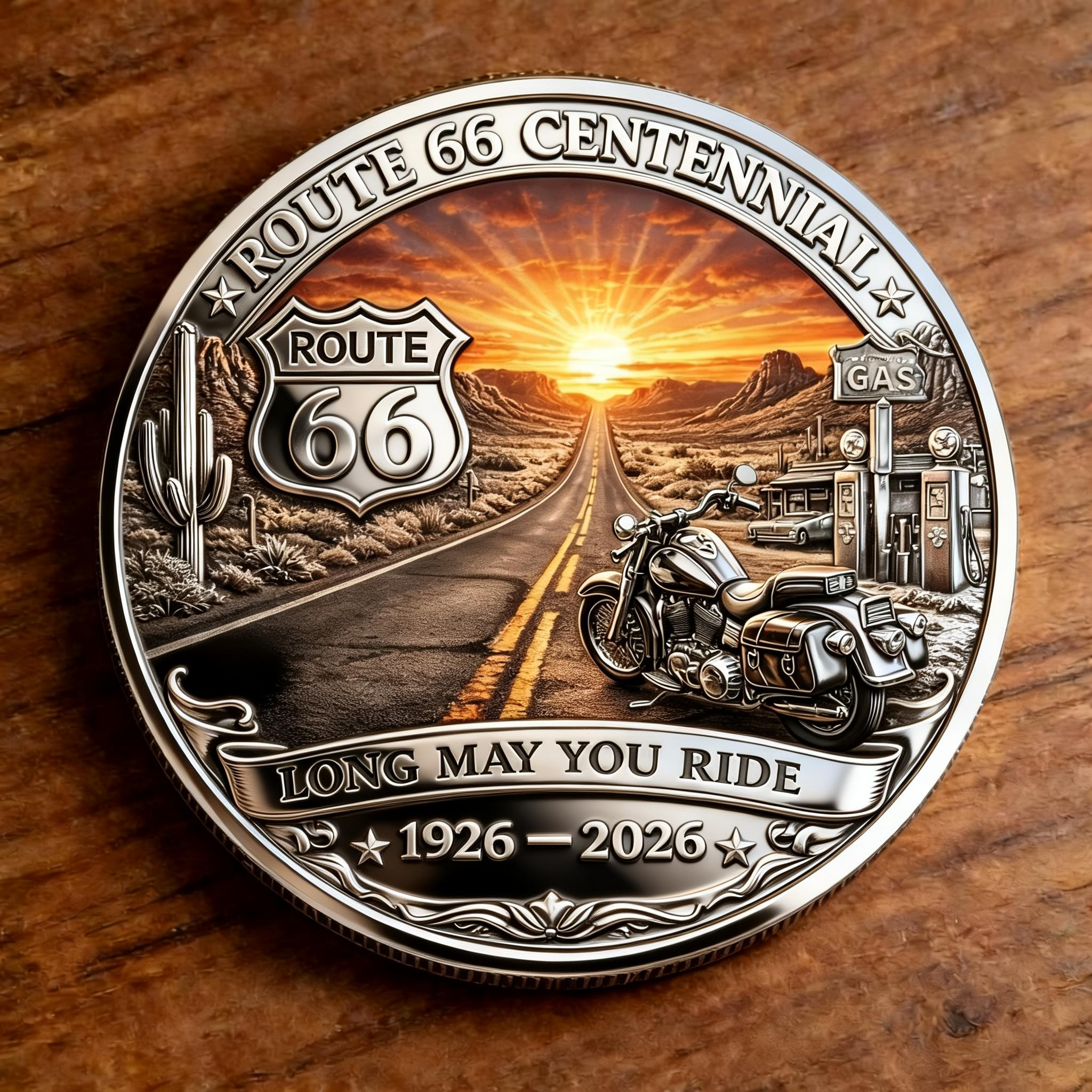 🏆Flash Sale 60% OFF-ROUTE 66 – 100TH ANNIVERSARY COMMEMORATIVE COIN