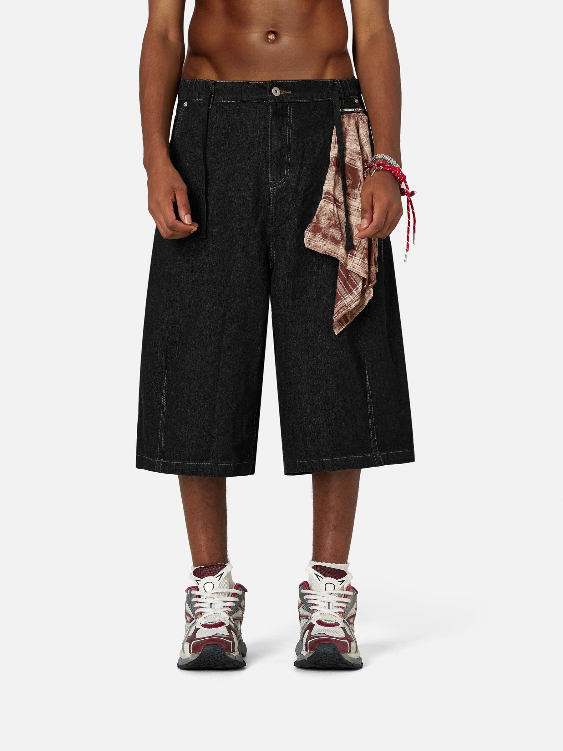 Aelfric Eden Detachable Kerchief Baggy Longline Jorts