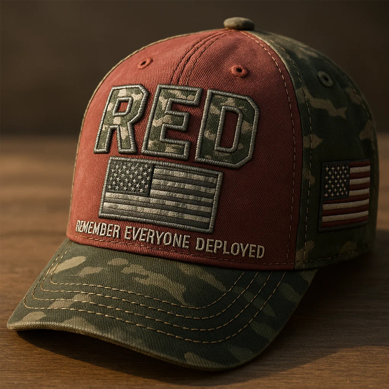 US Red Friday Printed Casual Hat
