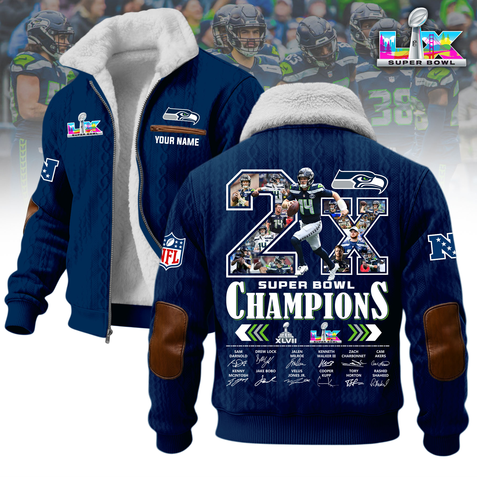 Free shipping🚚1A1LPC2SEA H963  Winter Fleece Jacket