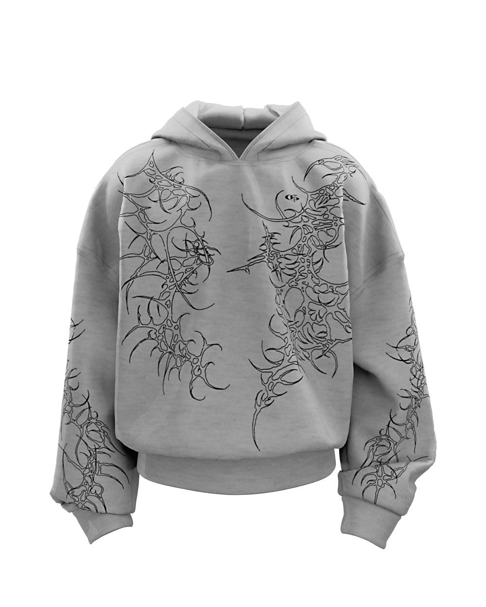 Grey Reaven Boxy Oversized Hoodie