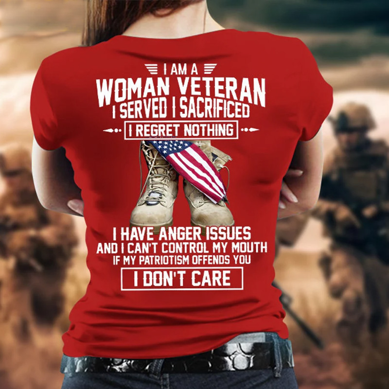 Women's Veteran Print T-Shirt