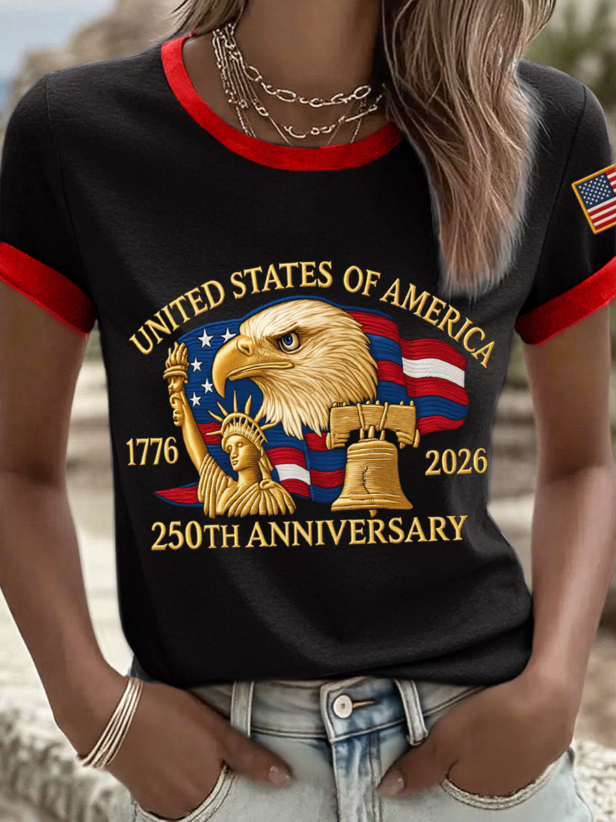 Women's 250th Anniversary Print Vintage T-Shirt