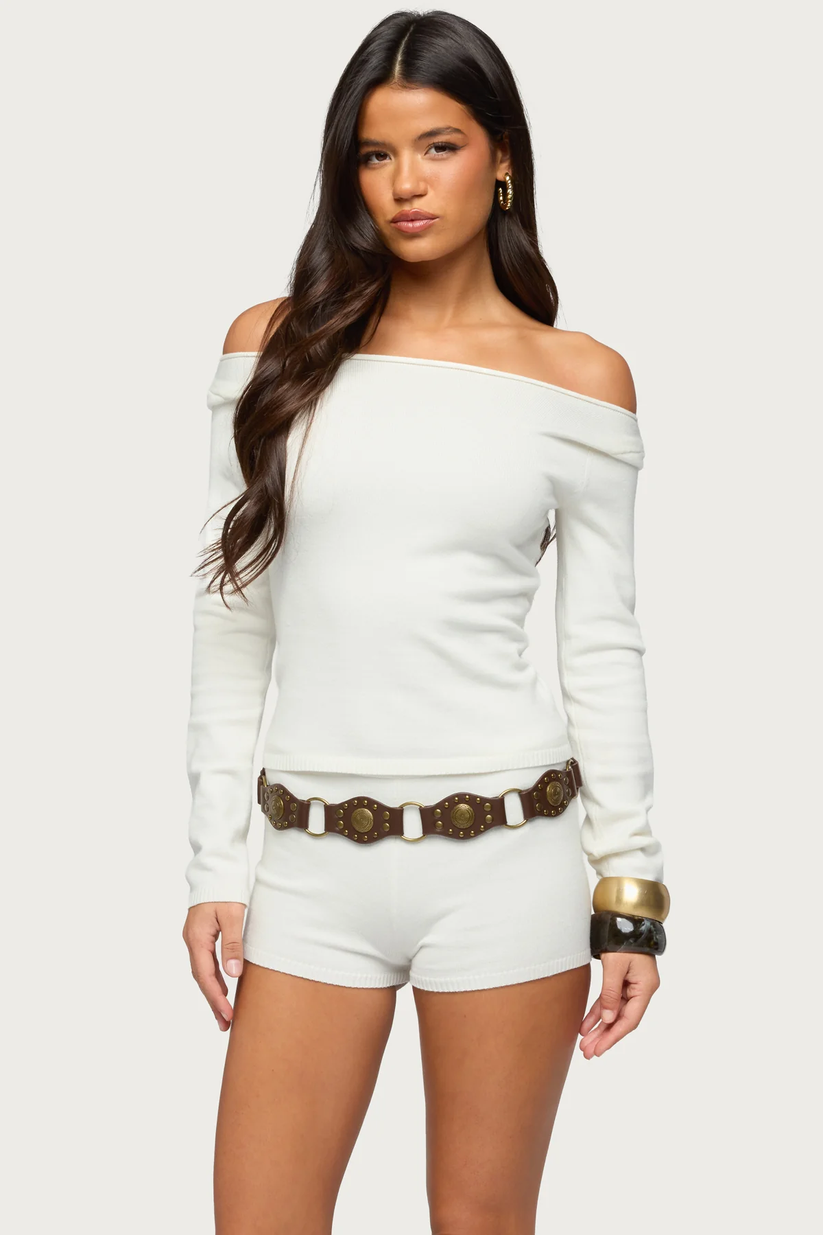 Arianna Off Shoulder Sweater