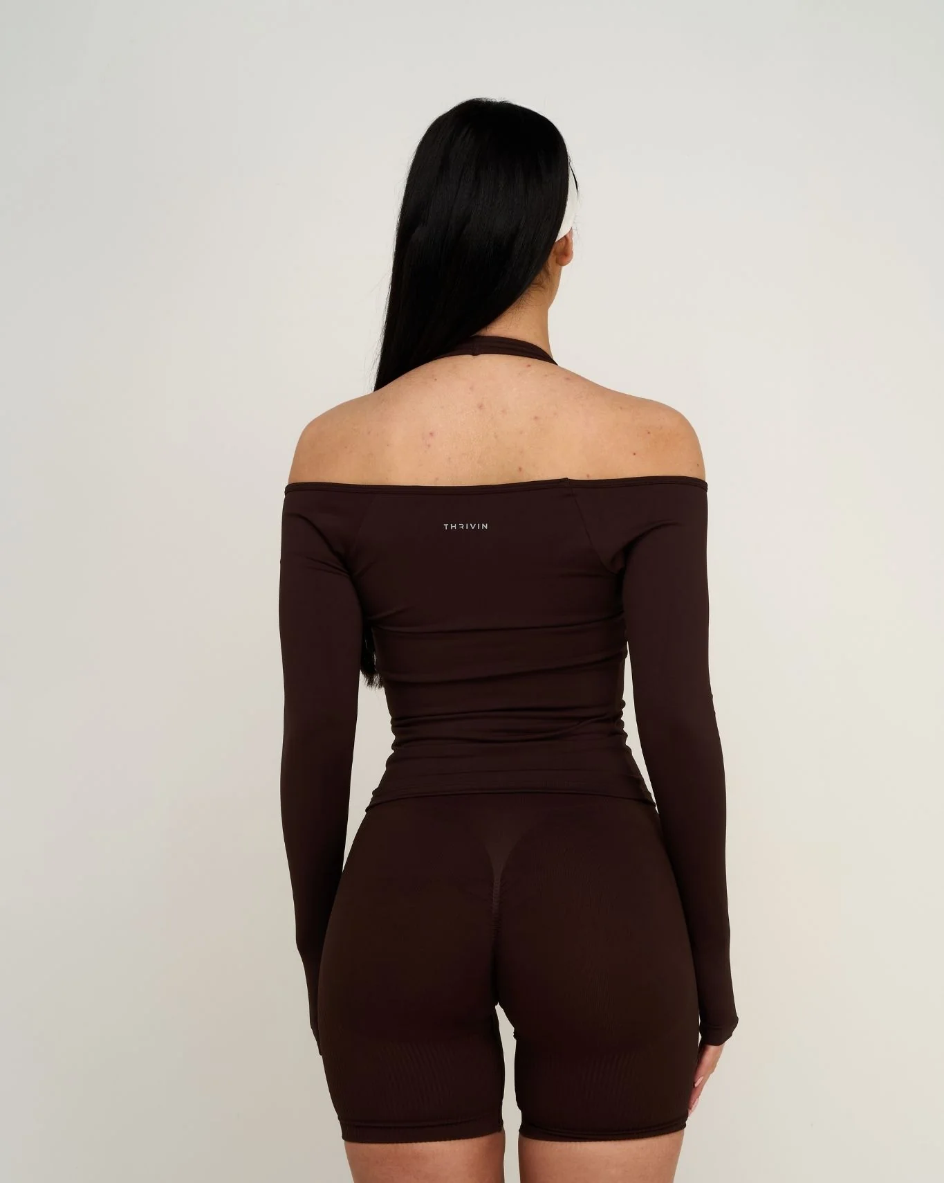 Elevate™ Sculpting Seamless V-Neck Top | Coffee