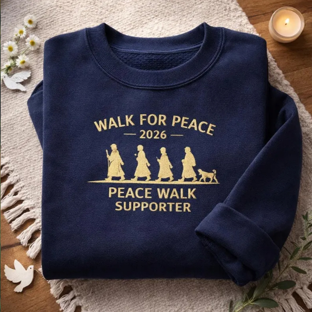 Walk For Peace Alokka Silhouette Round Neck Sweatshirt