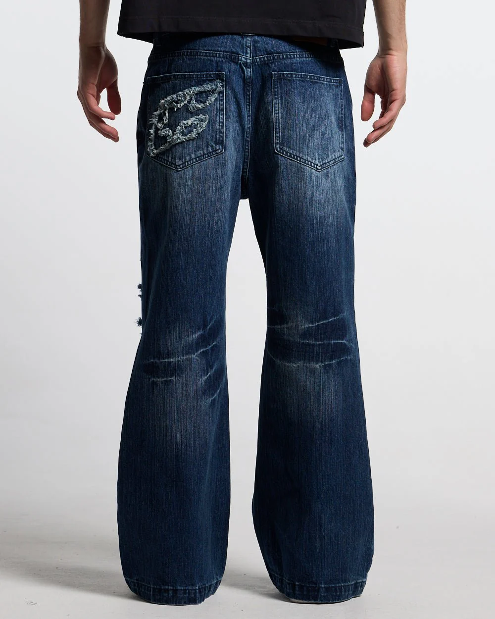 D-STRESSED V3 PANTS WASHED DENIM