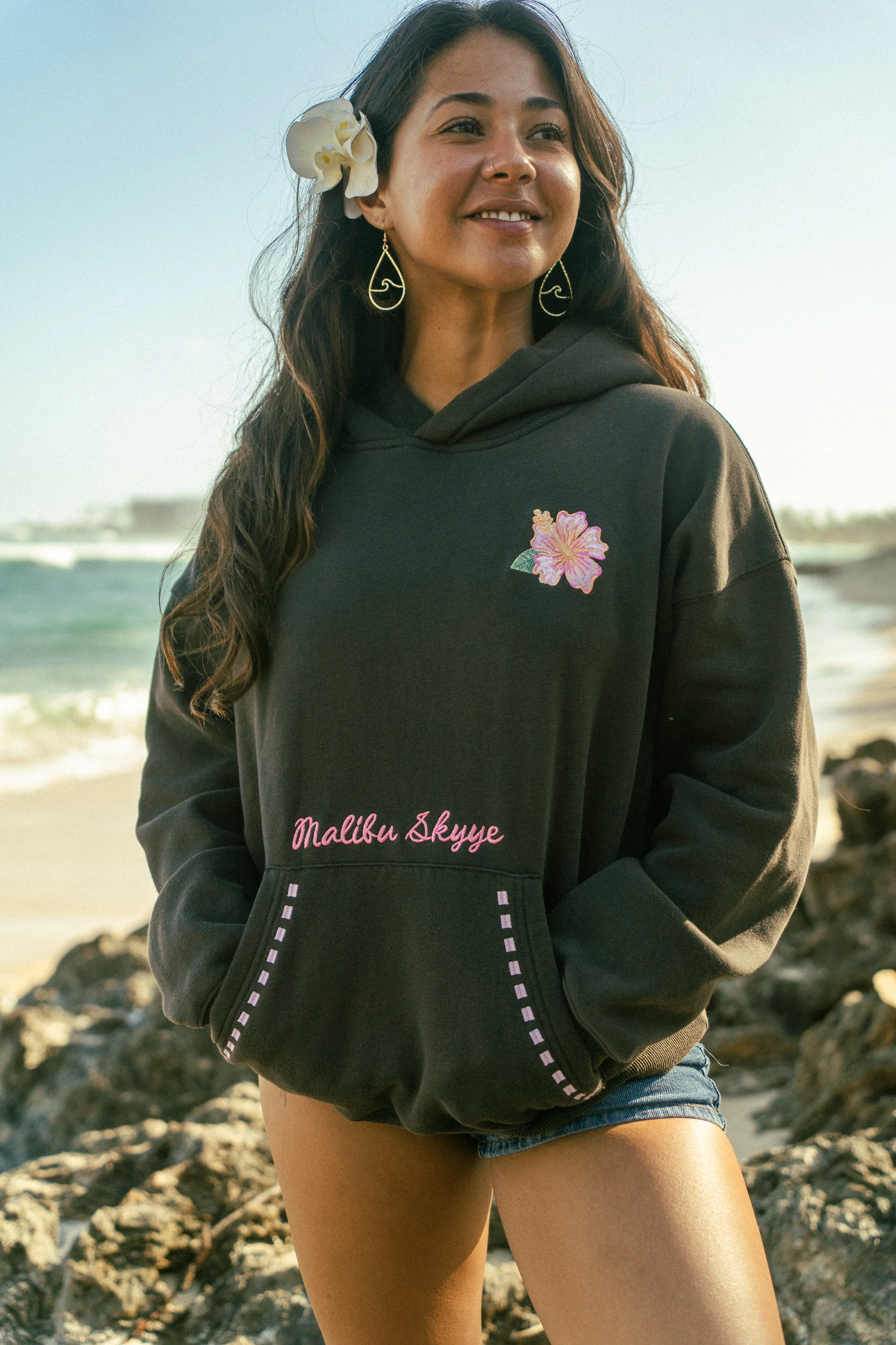 Pure Paradise Hoodie - Vintage Black