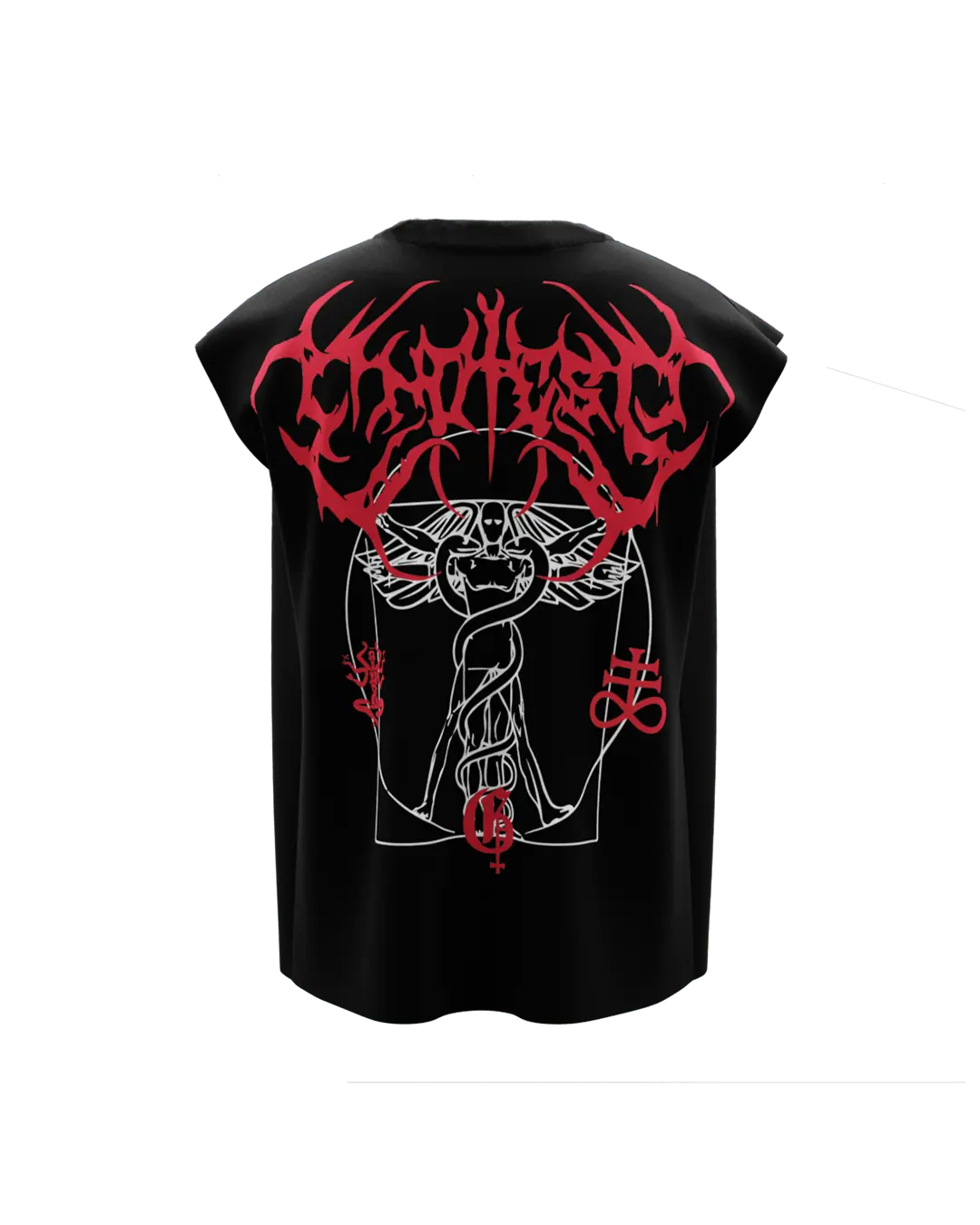 Vitruvian Black Boxy Vest