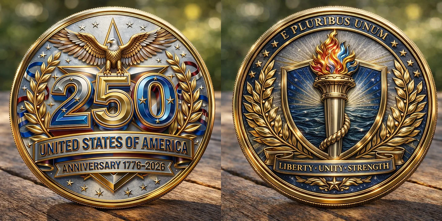🏆New Year 60% OFF- U.S 250th Anniversary Commemorative Coin
